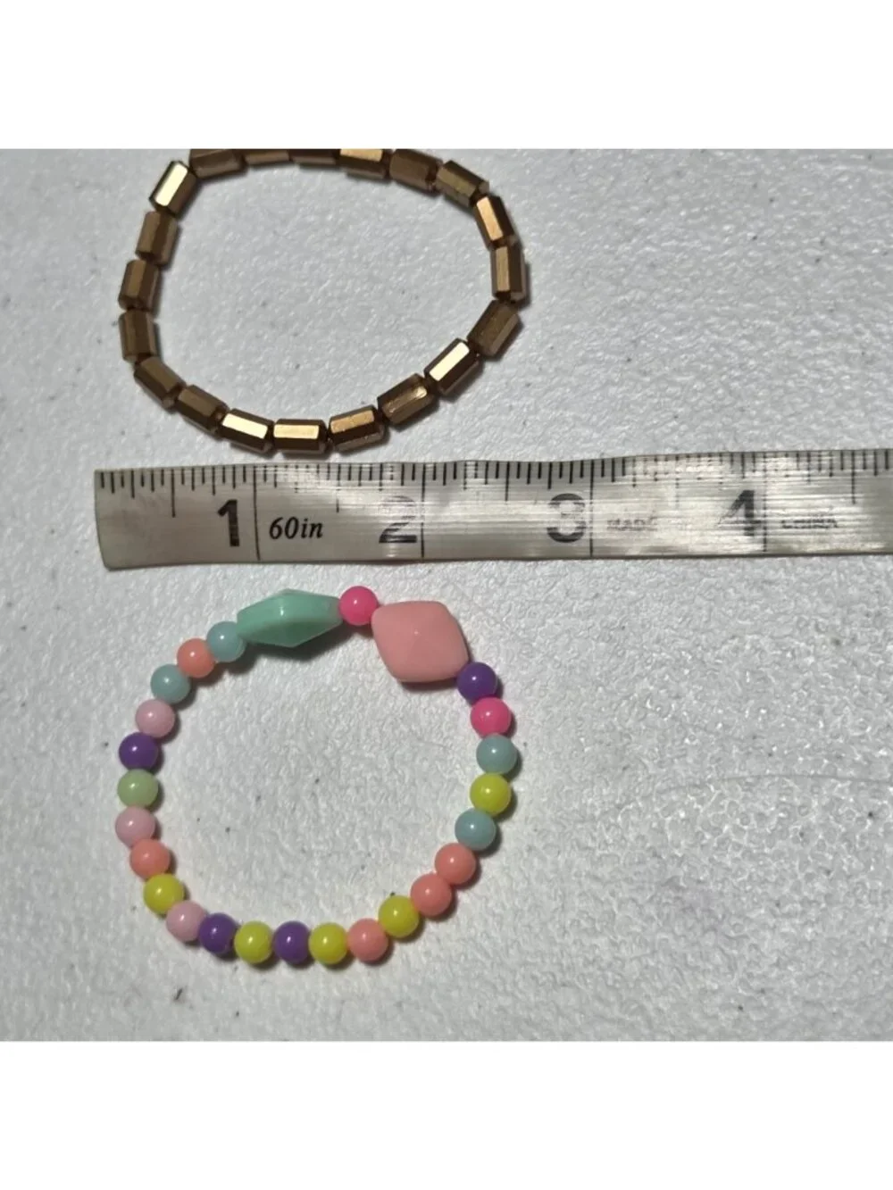 Beaded Stretch Bracelets Set Of 5 Variety Retro Funky Fashion Jewelry Women